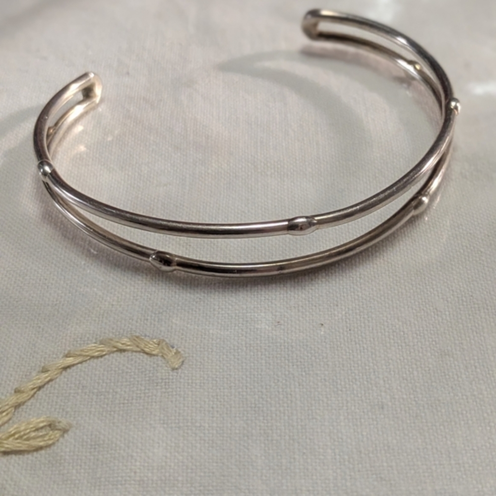 Elegant Silver Cuff Bracelet
